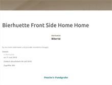 Tablet Screenshot of bierhuette.ch